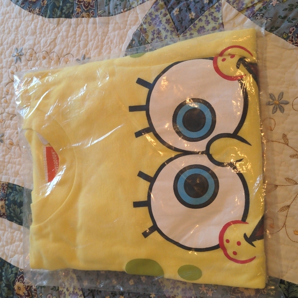 Nickelodeon SpongeBob (8) Yellow PJ 2pc Set (Brand New In Original Package) - Picture 3 of 10